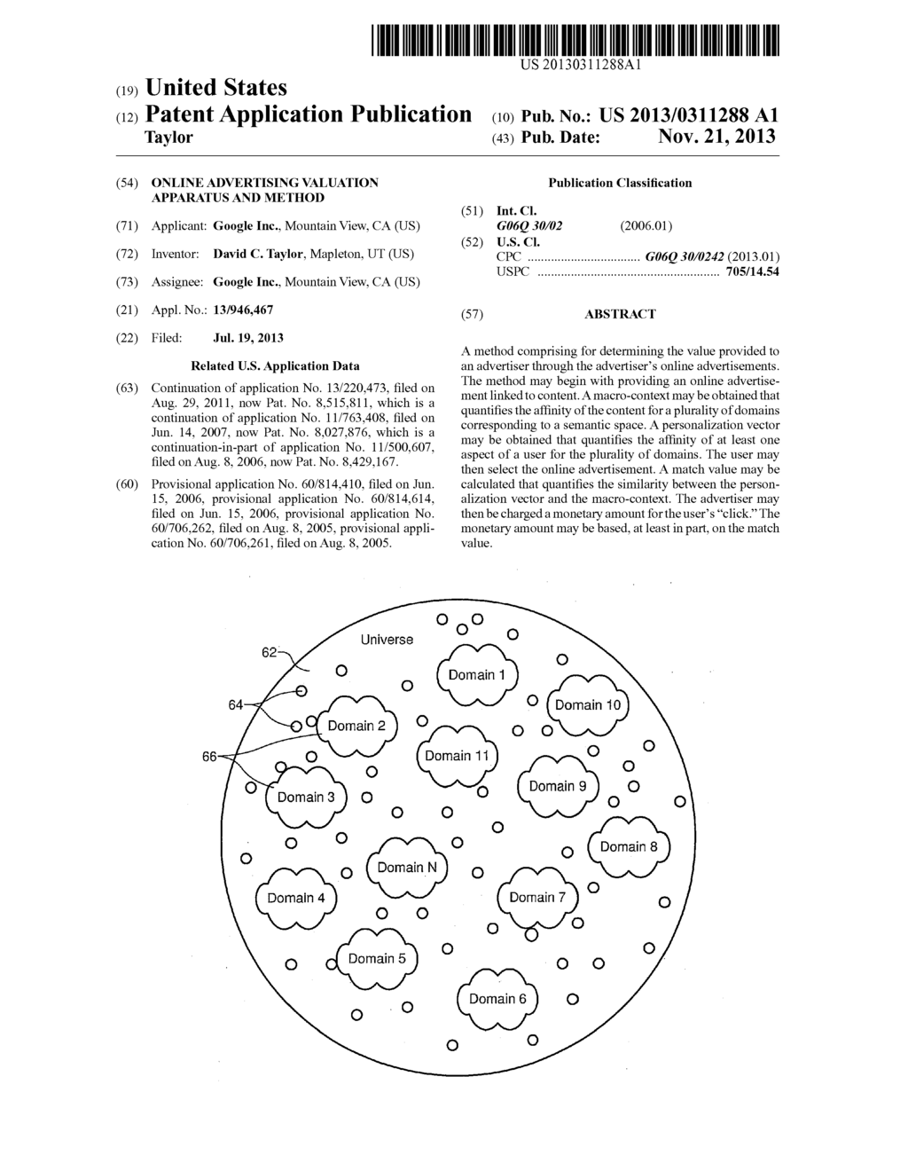 ONLINE ADVERTISING VALUATION APPARATUS AND METHOD - diagram, schematic, and image 01