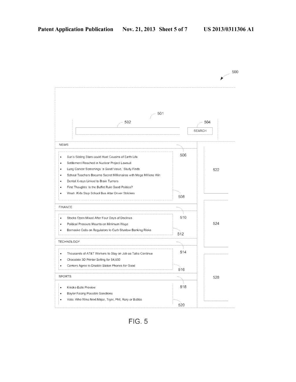 PROVIDING FOCUS TO A SEARCH MODULE PRESENTED ON A DYNAMIC WEB PAGE - diagram, schematic, and image 06