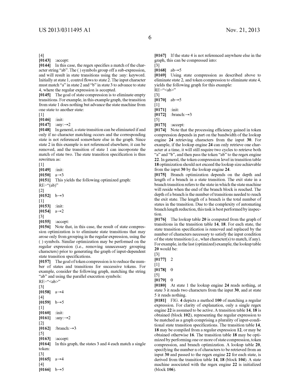 Apparatus and Method for Parallel Regular Expression Matching - diagram, schematic, and image 11