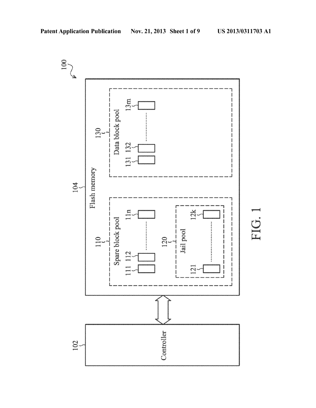 DATA STORAGE DEVICE AND METHOD FOR FLASH BLOCK MANAGEMENT - diagram, schematic, and image 02