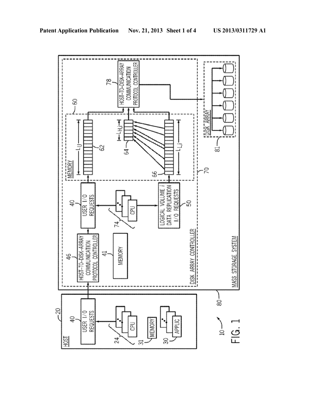 MANAGING PROCESSING OF USER REQUESTS AND DATA REPLICATION FOR A MASS     STORAGE SYSTEM - diagram, schematic, and image 02