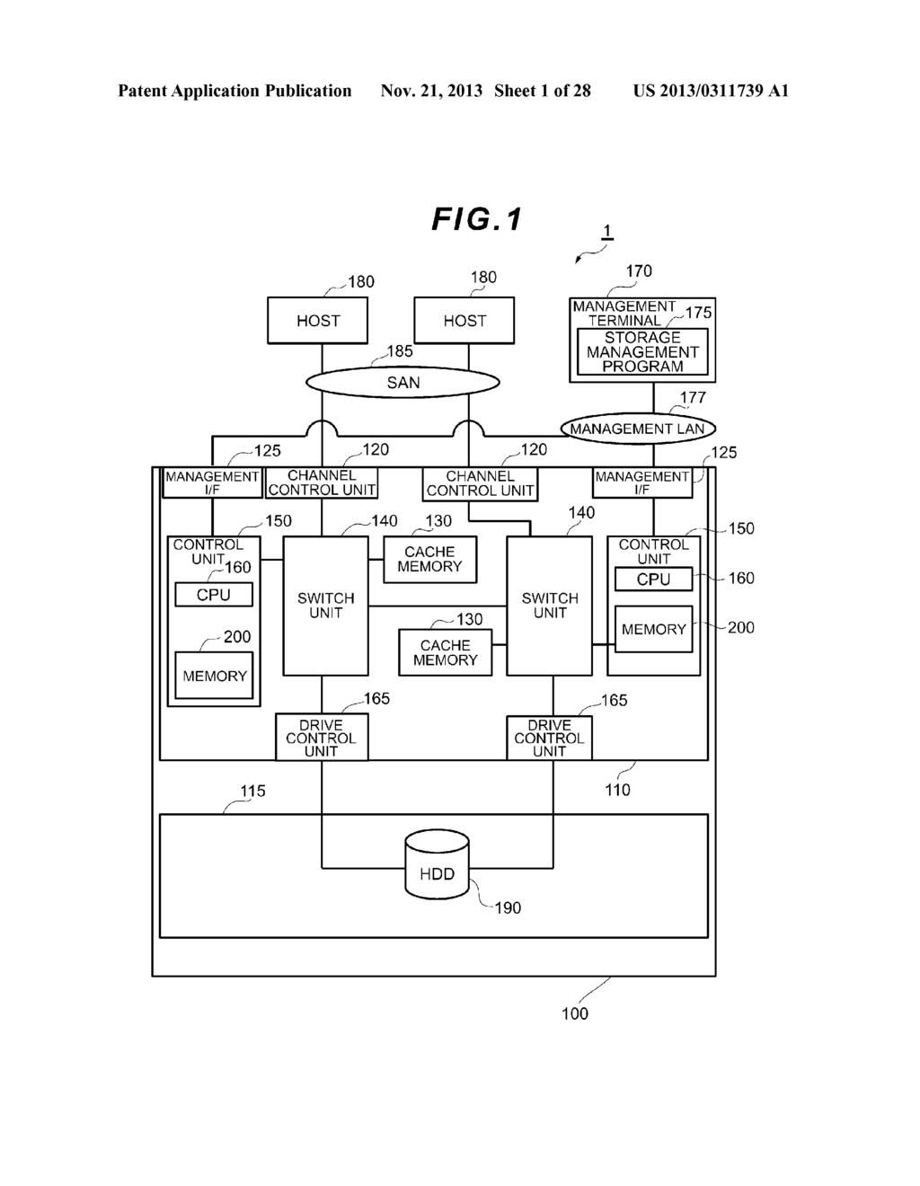 STORAGE APPARATUS, STORAGE SYSTEM, AND DATA MIGRATION METHOD - diagram, schematic, and image 02