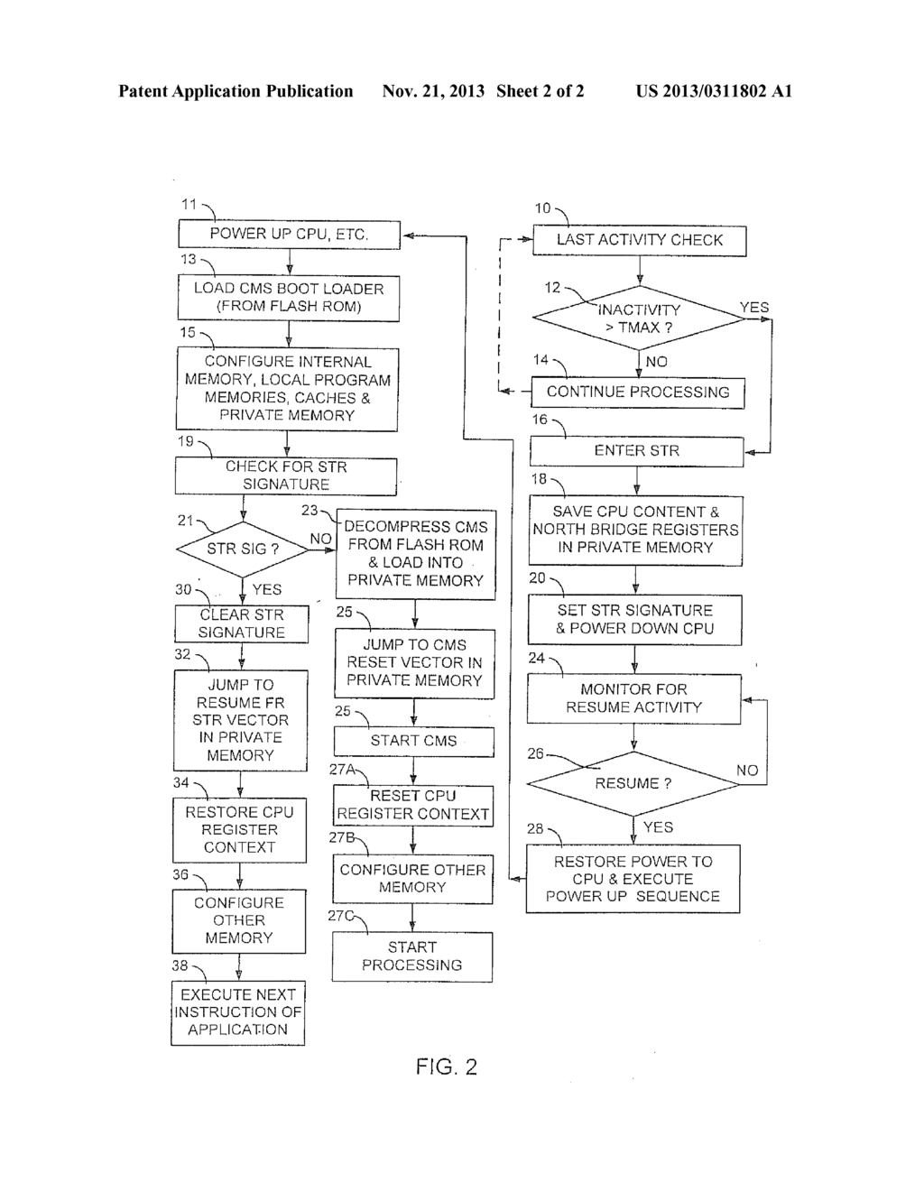 MAINTAINING PROCESSOR CONTEXT BEFORE ENTERING POWER SAVING MODE - diagram, schematic, and image 03