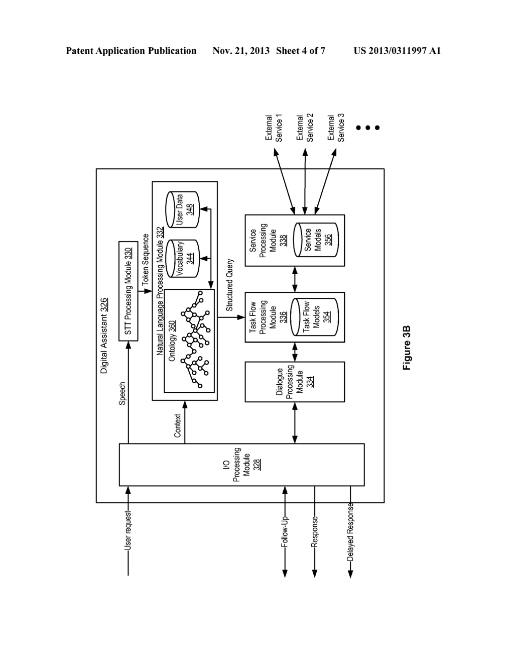 Systems and Methods for Integrating Third Party Services with a Digital     Assistant - diagram, schematic, and image 05