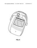 Cold Weather Welding Mask having Heated Forced Air Means diagram and image