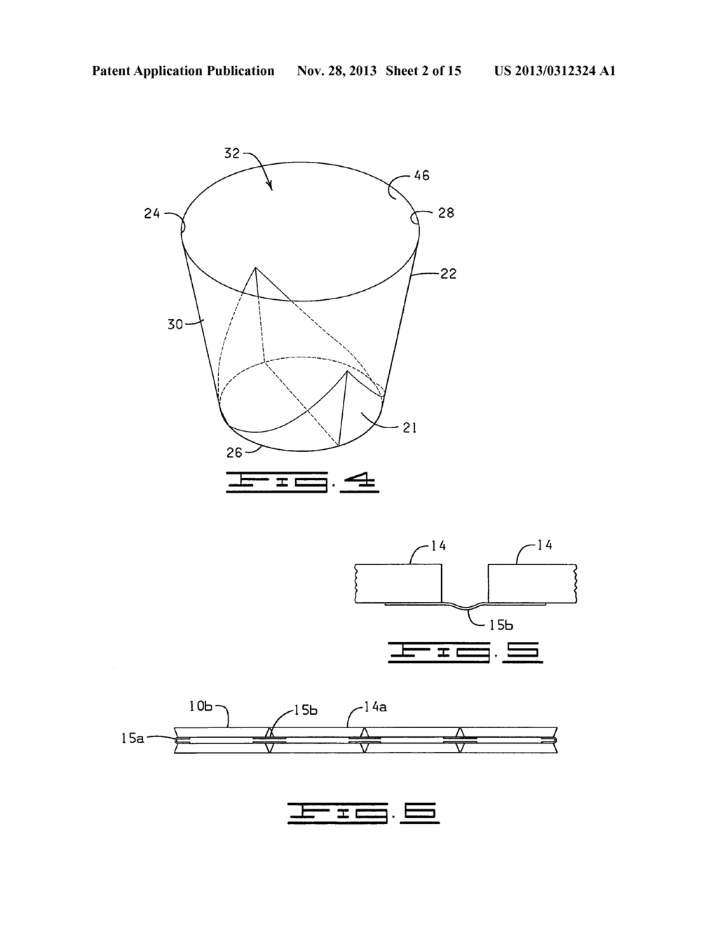 COLLAPSIBLE AND/OR ERECTABLE FLORAL CONTAINERS AND METHODS OF PRODUCTION     AND USE THEREOF - diagram, schematic, and image 03