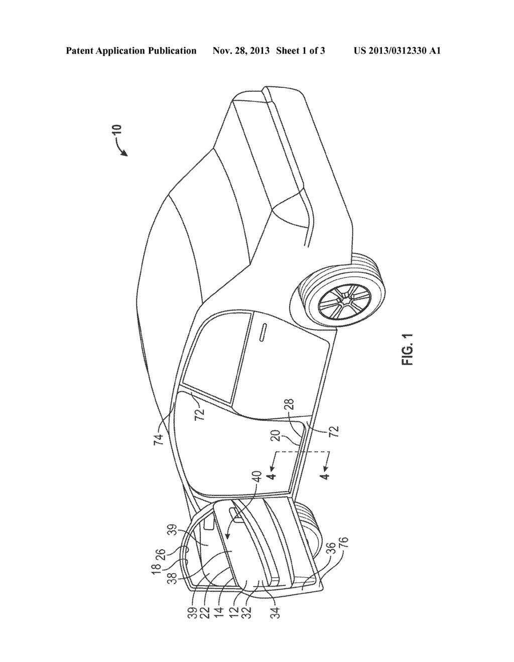 SEALING ARRANGEMENTS FOR DOORS OF MOTOR VEHICLES AND METHODS OF MAKING THE     SAME - diagram, schematic, and image 02