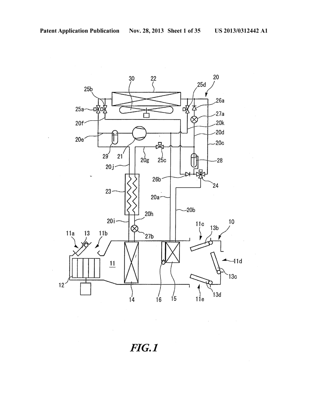 AIR CONDITIONING DEVICE FOR VEHICLE - diagram, schematic, and image 02