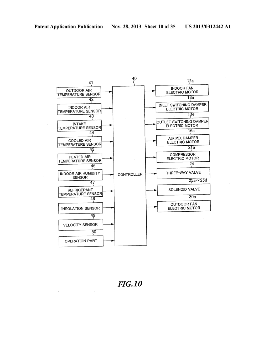 AIR CONDITIONING DEVICE FOR VEHICLE - diagram, schematic, and image 11