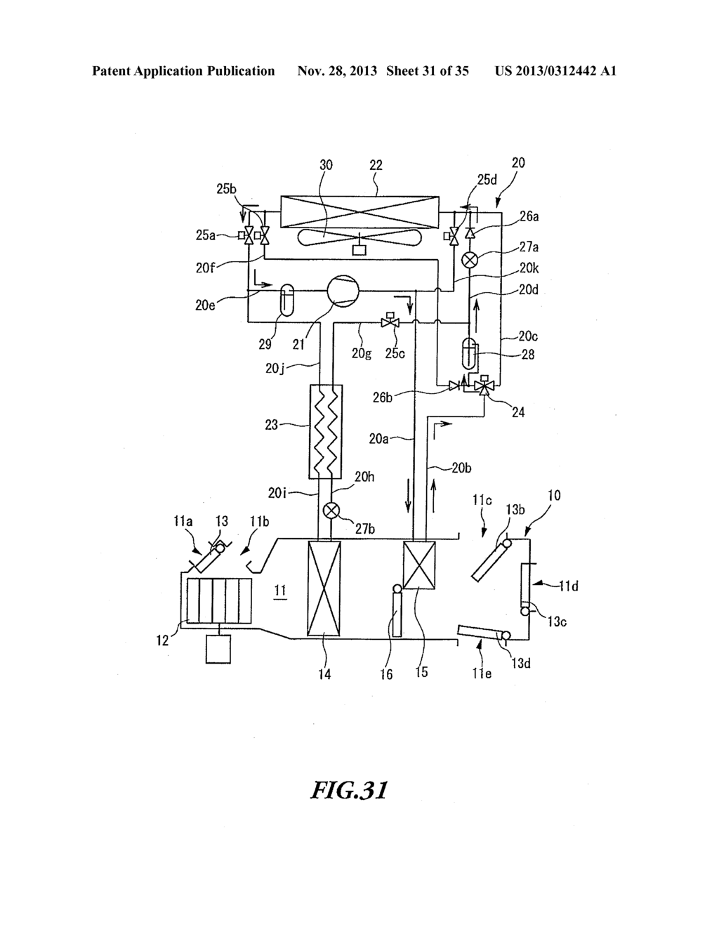 AIR CONDITIONING DEVICE FOR VEHICLE - diagram, schematic, and image 32