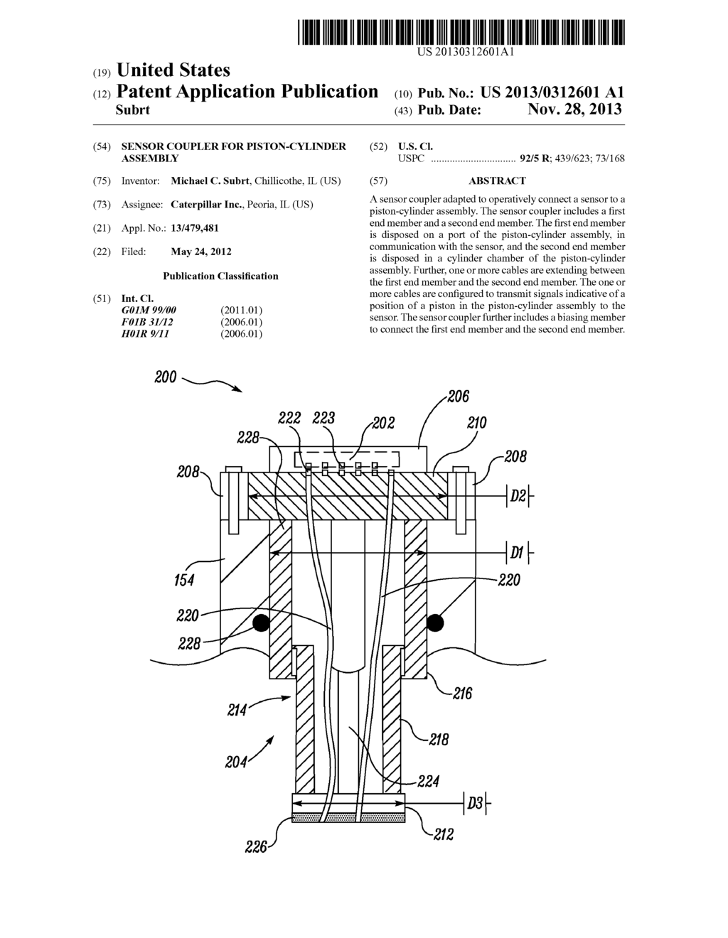 SENSOR COUPLER FOR PISTON-CYLINDER ASSEMBLY - diagram, schematic, and image 01