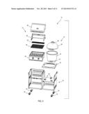 GAS AND CERAMIC GRILL COMBINATION diagram and image