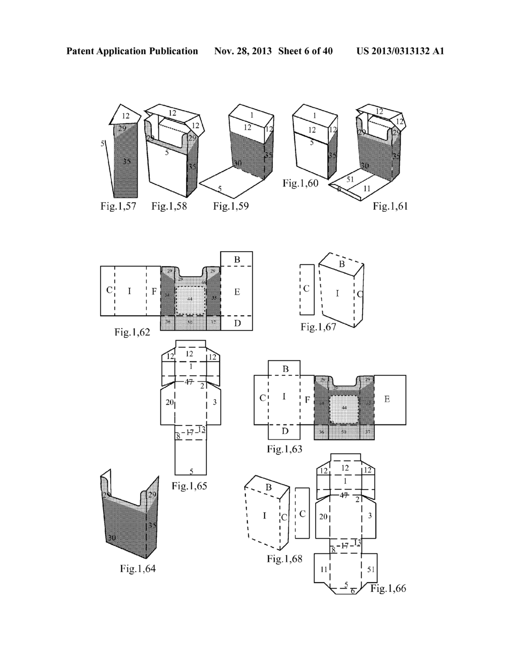 CIGARETTE BOX WITH AN OUTER SCREEN WALLS SYSTEM AND ITS BLANKS - diagram, schematic, and image 07
