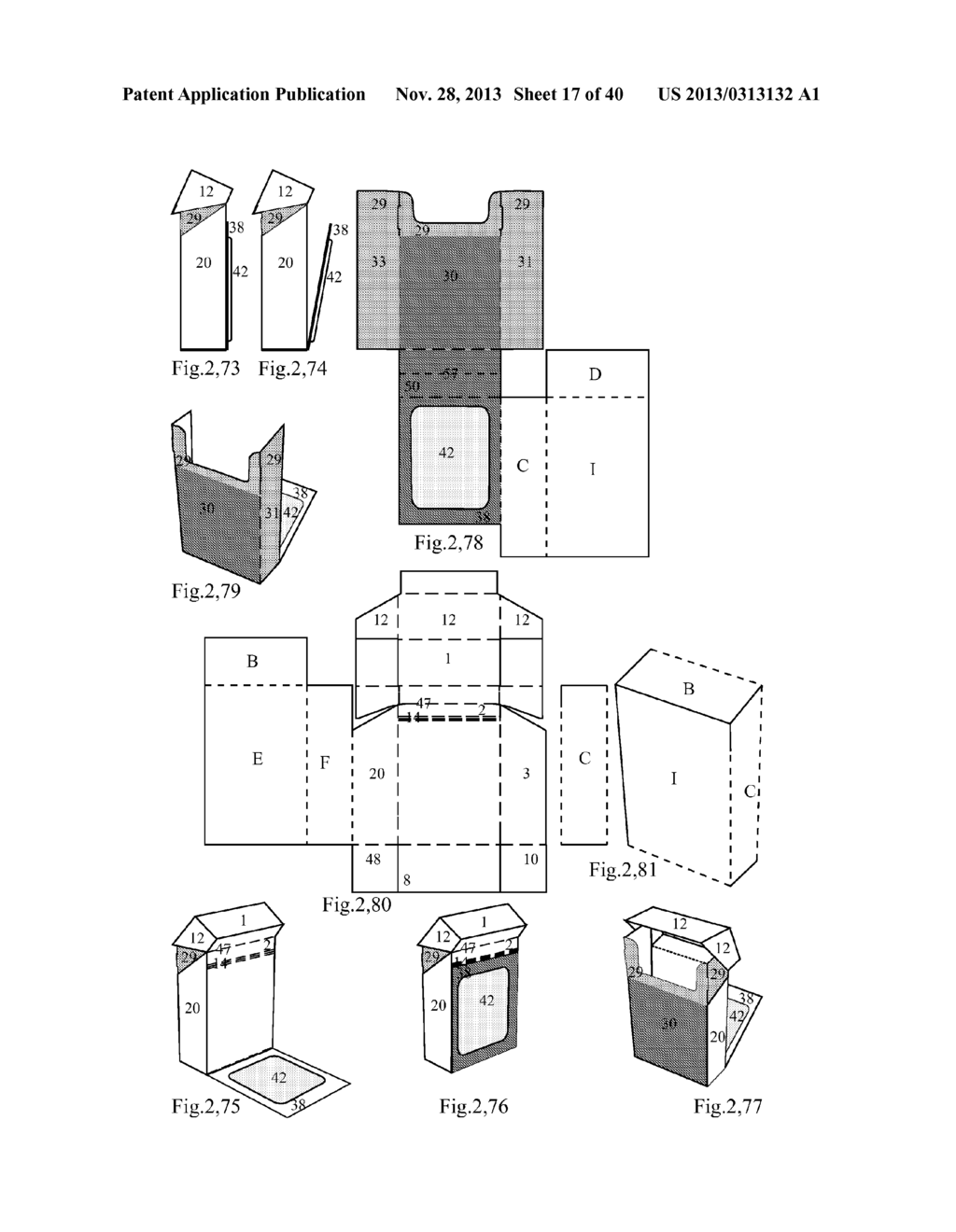 CIGARETTE BOX WITH AN OUTER SCREEN WALLS SYSTEM AND ITS BLANKS - diagram, schematic, and image 18