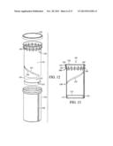 Elevating lift dispenser and container diagram and image