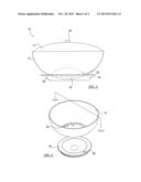 Self draining salad bowl diagram and image