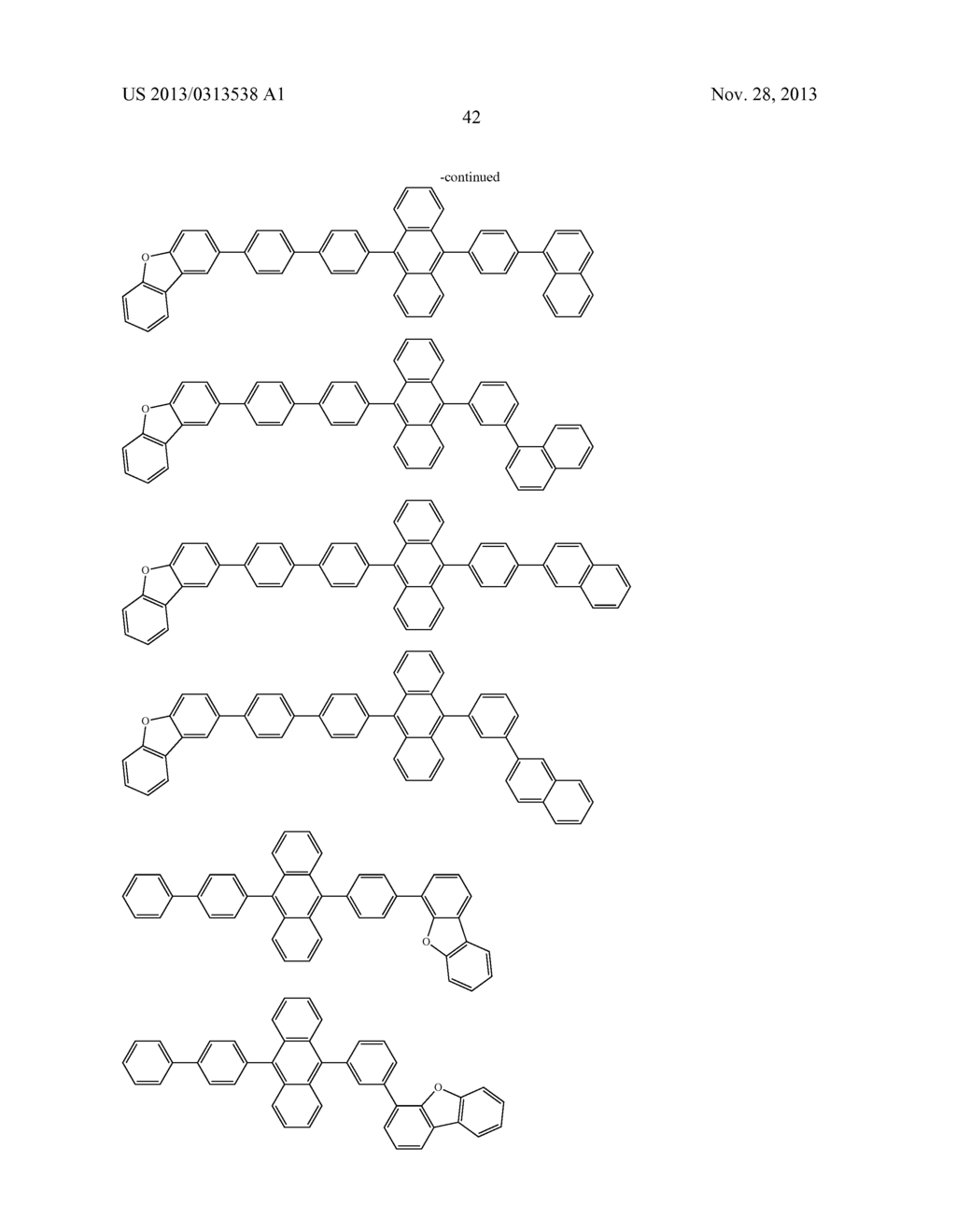 ANTHRACENE DERIVATIVE AND ORGANIC ELECTROLUMINESCENCE DEVICE USING THE     SAME - diagram, schematic, and image 43