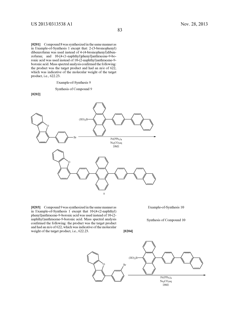 ANTHRACENE DERIVATIVE AND ORGANIC ELECTROLUMINESCENCE DEVICE USING THE     SAME - diagram, schematic, and image 84