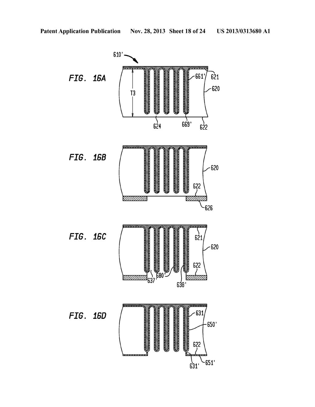 HIGH DENSITY THREE-DIMENSIONAL INTEGRATED CAPACITORS - diagram, schematic, and image 19