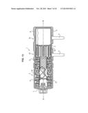 GAS GENERATOR HAVING A STORAGE CHAMBER FOR MATERIAL WITH ENDOTHERMIC     CHANGE OF STATE diagram and image