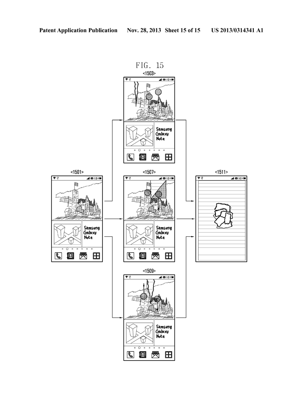 METHOD, APPARATUS, AND GRAPHICAL USER INTERFACE FOR PROVIDING VISUAL     EFFECTS ON A TOUCHSCREEN DISPLAY - diagram, schematic, and image 16