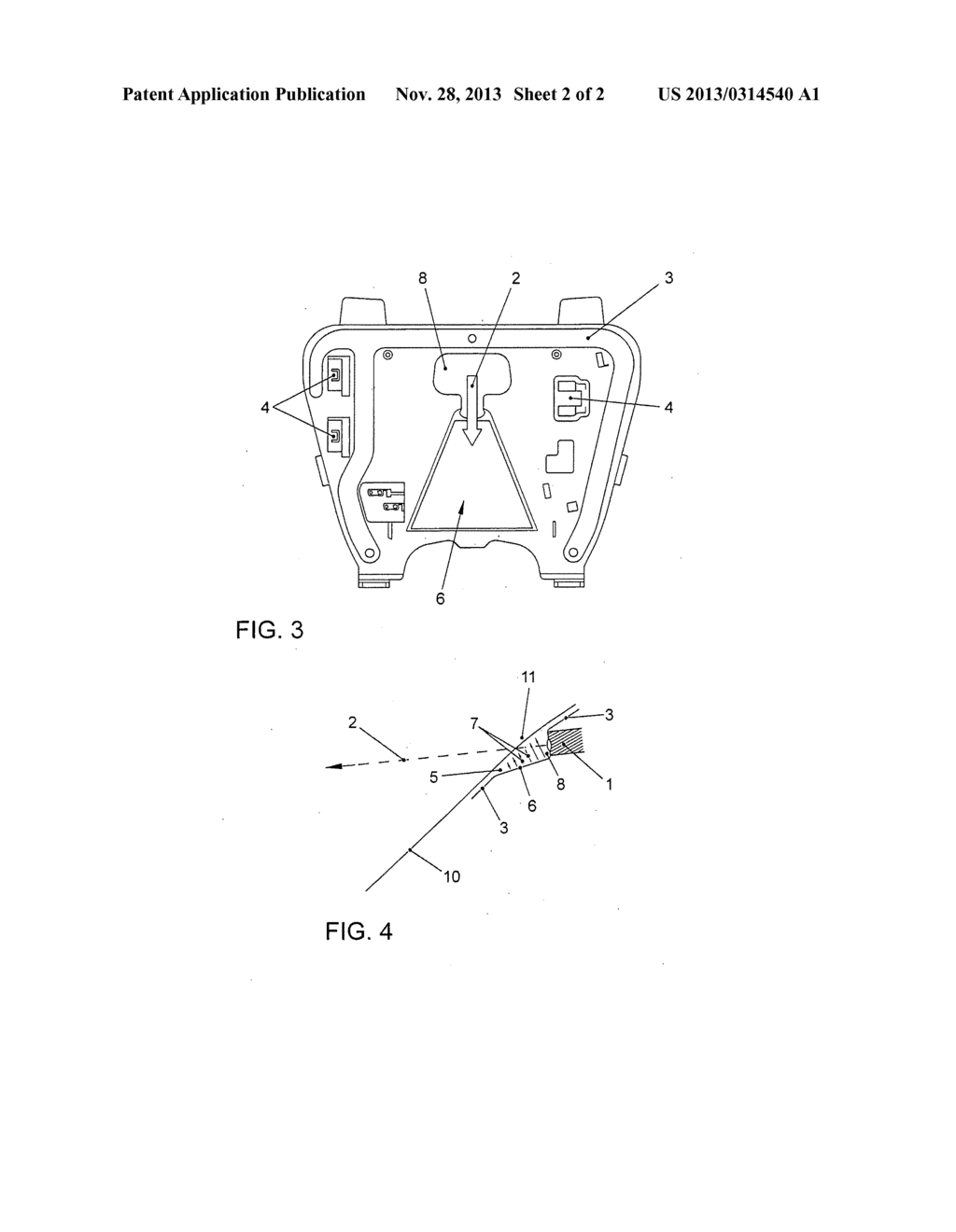 ARRANGEMENT FOR AN IMAGE RECORDING DEVICE IN A VEHICLE - diagram, schematic, and image 03