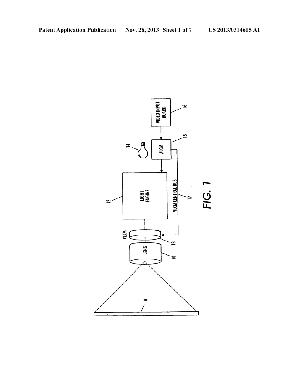 METHOD AND APPARATUS FOR INCREASING EFFECTIVE CONTRAST RATIO AND     BRIGHTNESS YIELDS FOR DIGITAL LIGHT VALVE IMAGE PROJECTORS - diagram, schematic, and image 02