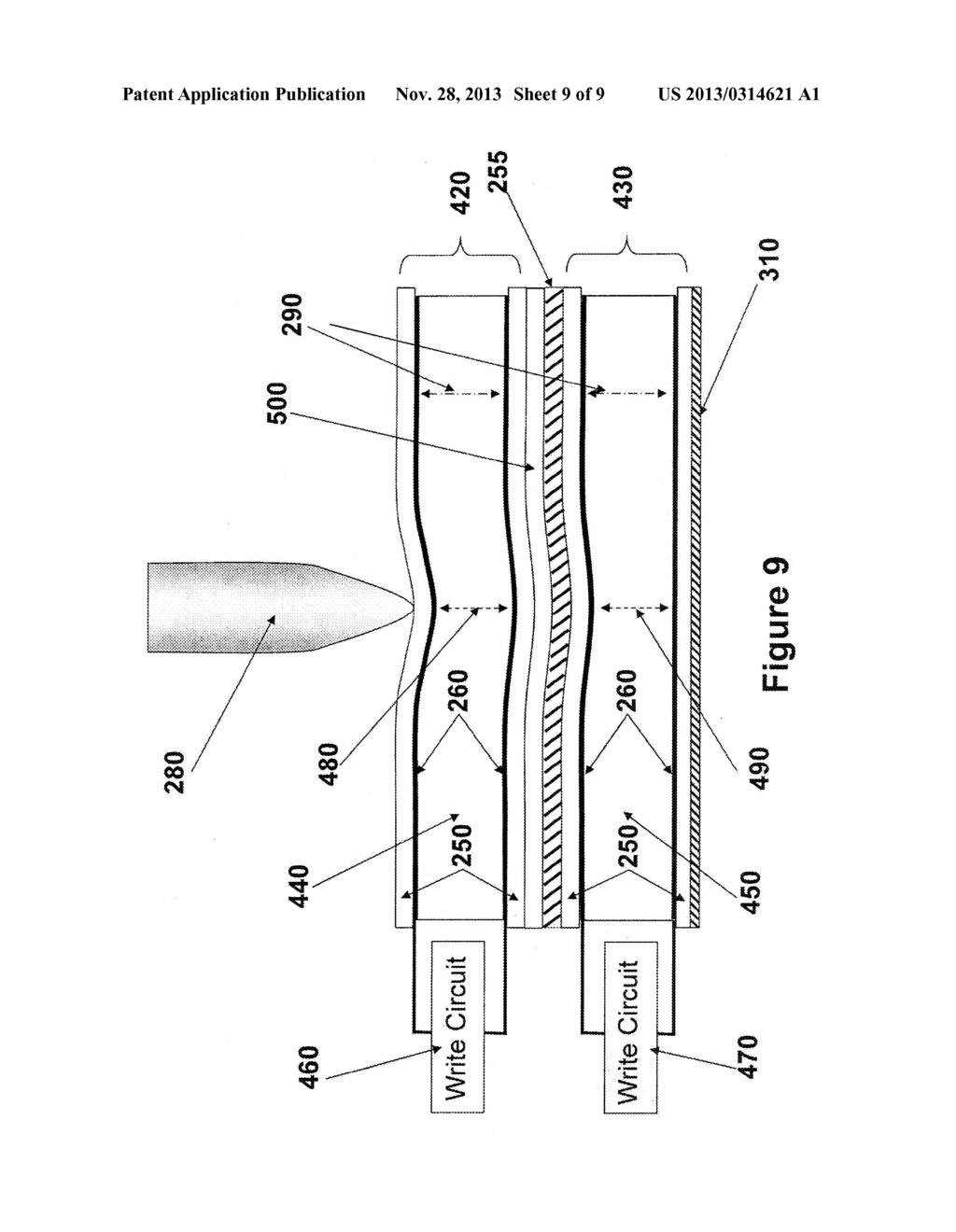 ELECTRONIC DISPLAY WITH PATTERNED LAYER - diagram, schematic, and image 10