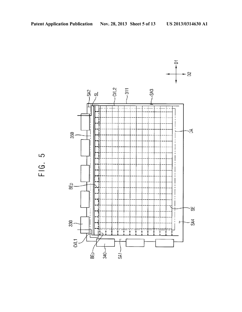 ARRAY SUBSTRATE HAVING STORAGE VOLTAGE LINES, LIQUID CRYSTAL DISPLAY PANEL     HAVING THE ARRAY SUBSTRATE AND LIQUID CRYSTAL DISPLAY DEVICE HAVING THE     LIQUID CRYSTAL DISPLAY PANEL - diagram, schematic, and image 06