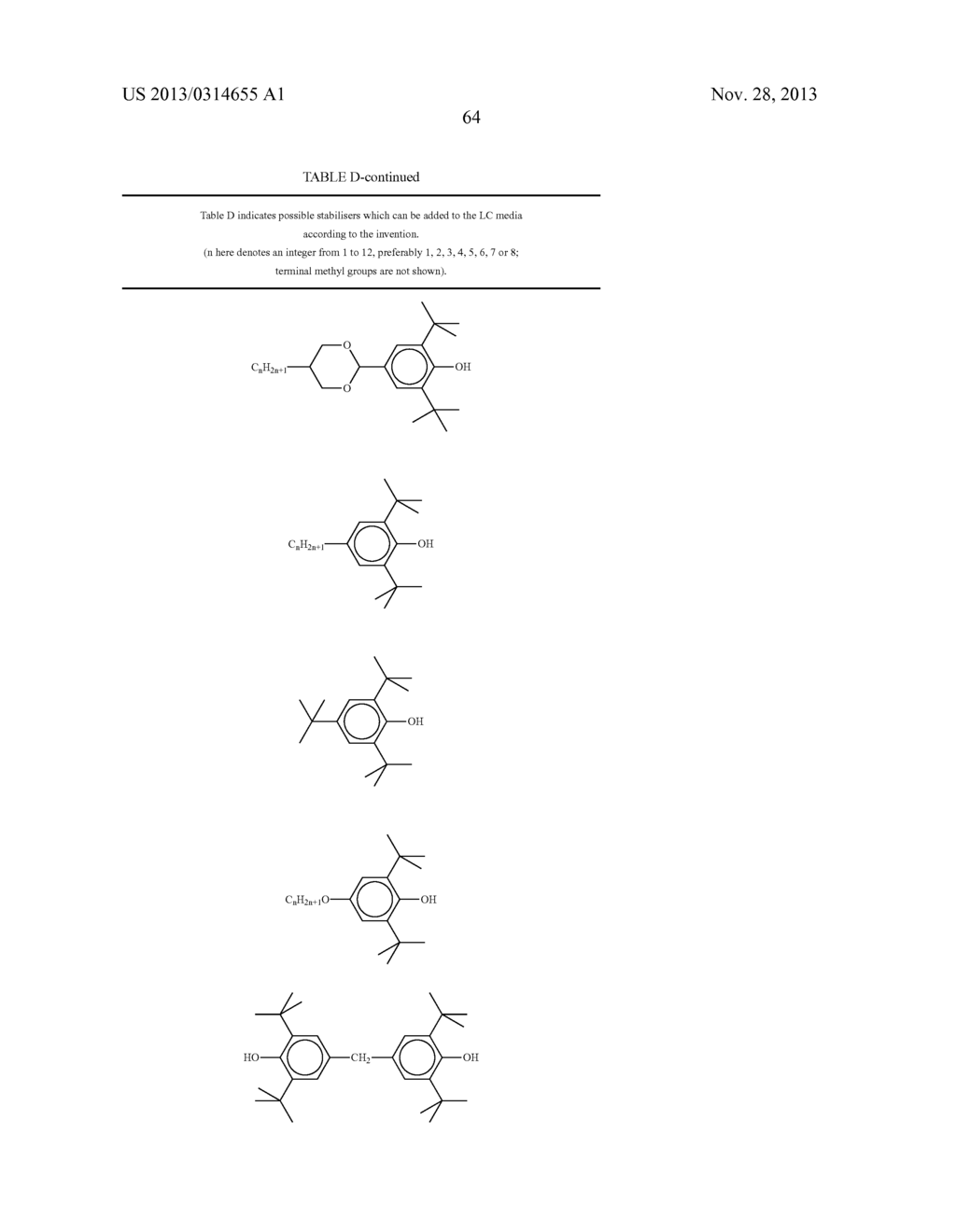 LIQUID-CRYSTAL DISPLAYS HAVING HOMEOTROPIC ALIGNMENT - diagram, schematic, and image 65