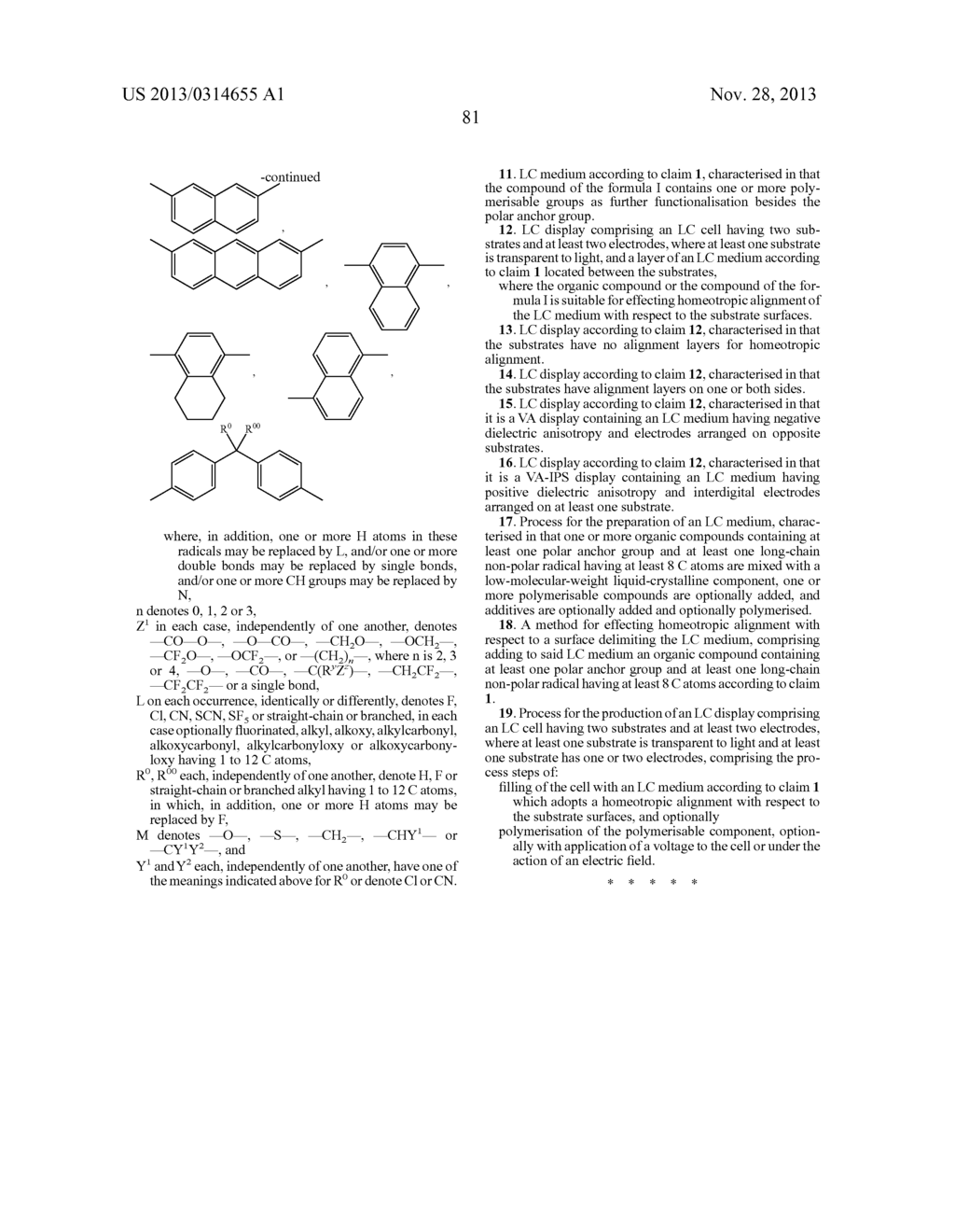 LIQUID-CRYSTAL DISPLAYS HAVING HOMEOTROPIC ALIGNMENT - diagram, schematic, and image 82