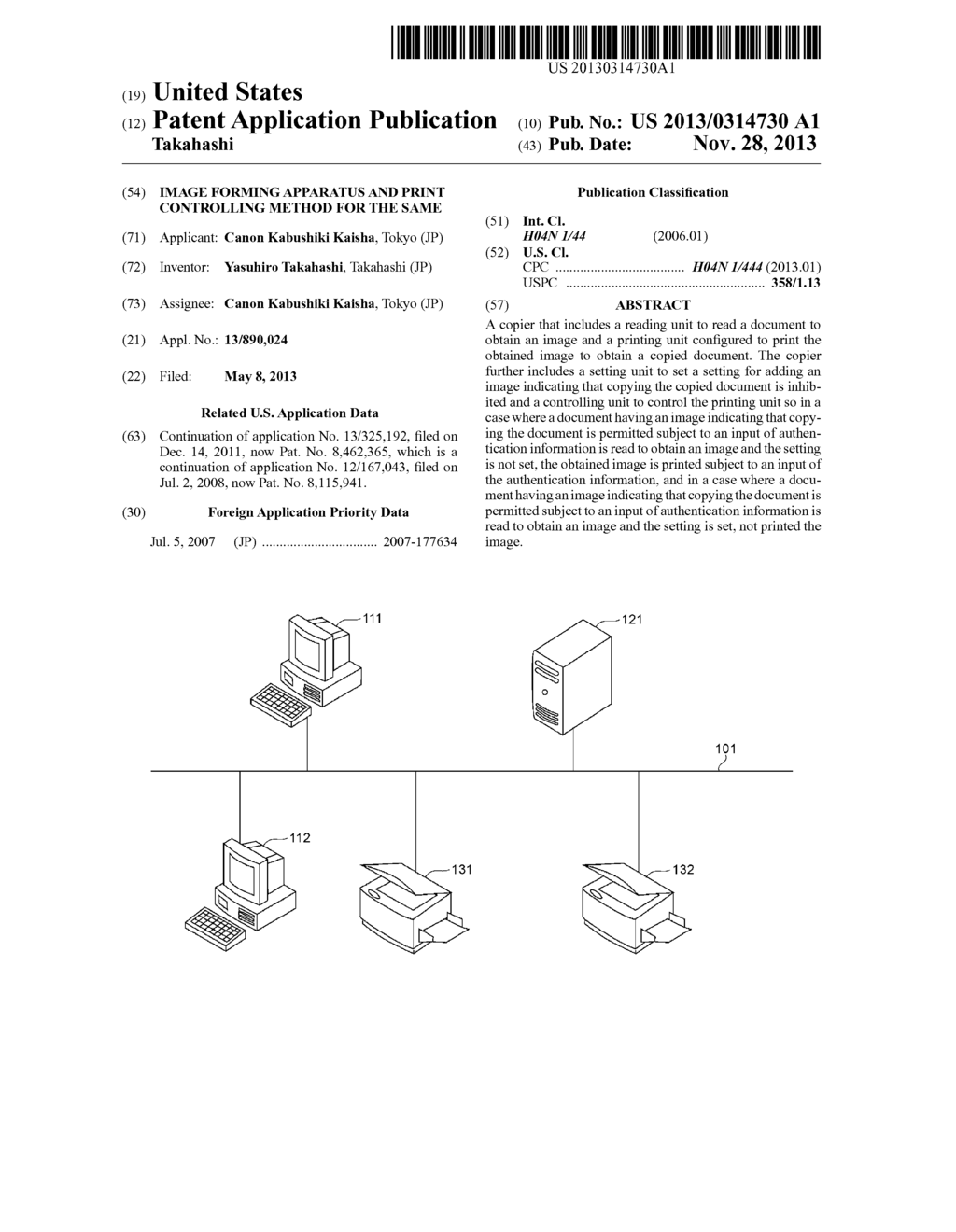 IMAGE FORMING APPARATUS AND PRINT CONTROLLING METHOD FOR THE SAME - diagram, schematic, and image 01