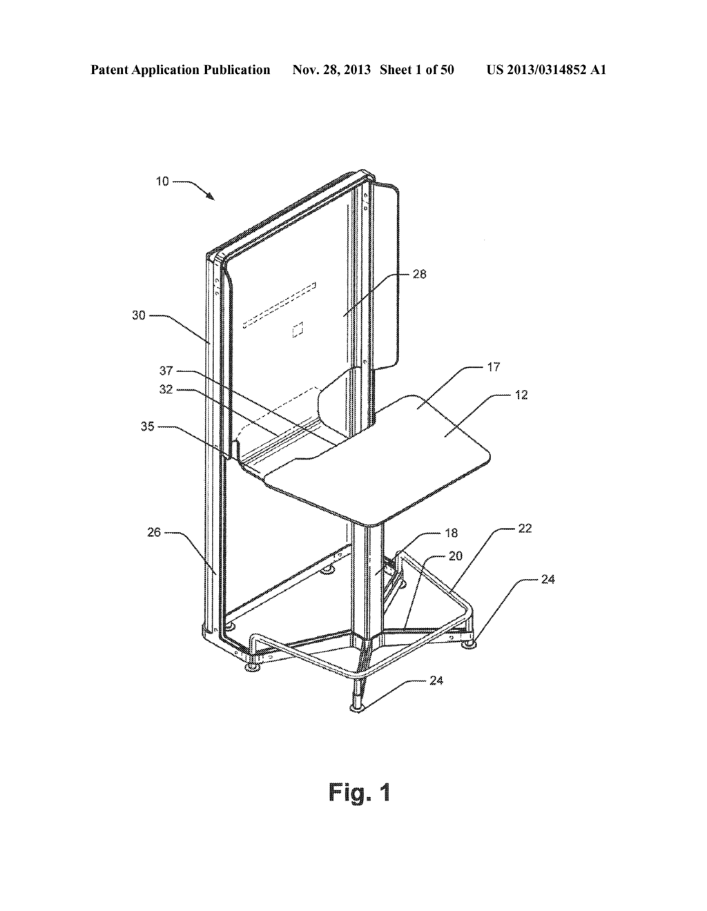 WORK AND VIDEOCONFERENCE ASSEMBLY - diagram, schematic, and image 02