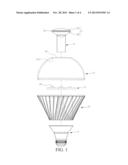 LED LIGHT BULB CONCURRENTLY SERVING AS NIGHT LIGHT diagram and image