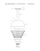 LED LIGHT BULB CONCURRENTLY SERVING AS NIGHT LIGHT diagram and image