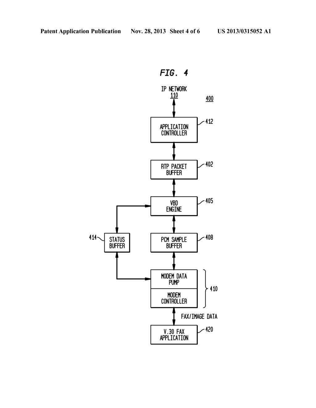 MODEM ADAPTATION CONTROL FOR FACSIMILE OVER INTERNET PROTOCOL - diagram, schematic, and image 05