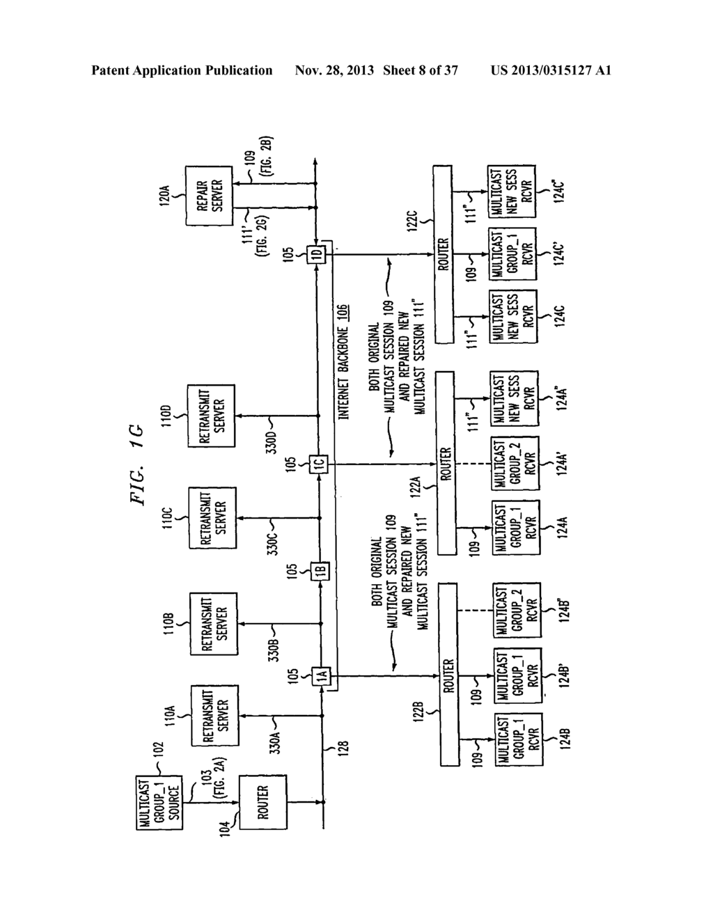 Network-Based Service for the Repair of IP Multicast Sessions - diagram, schematic, and image 09