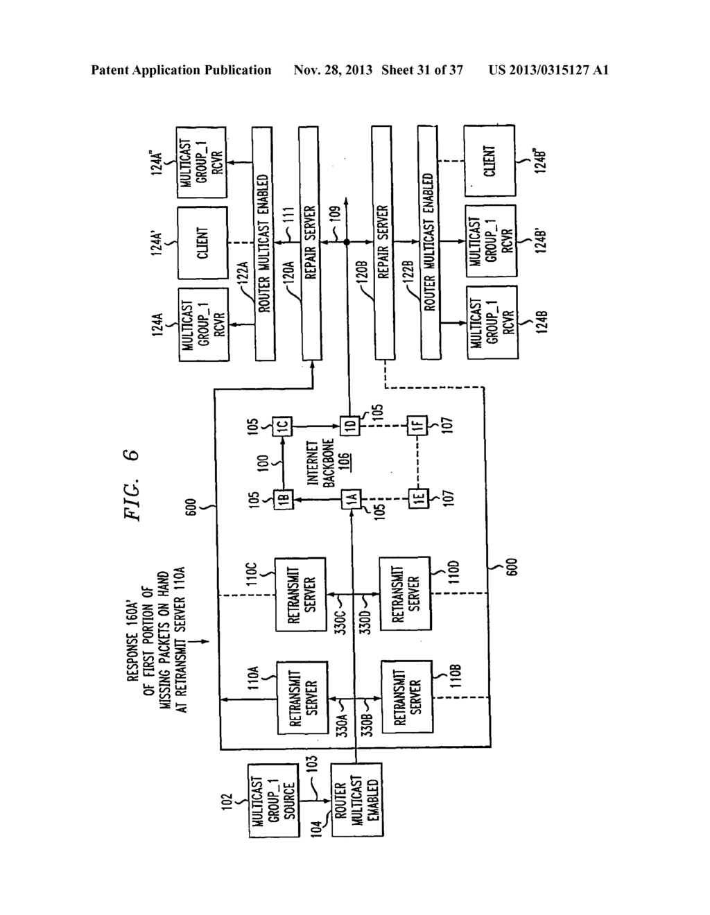 Network-Based Service for the Repair of IP Multicast Sessions - diagram, schematic, and image 32