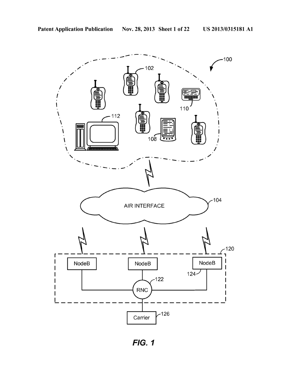 SELECTIVE ALLOCATION OF DEDICATED CHANNEL (DCH) RESOURCES WITHIN A     WIRELESS COMMUNICATIONS SYSTEM - diagram, schematic, and image 02