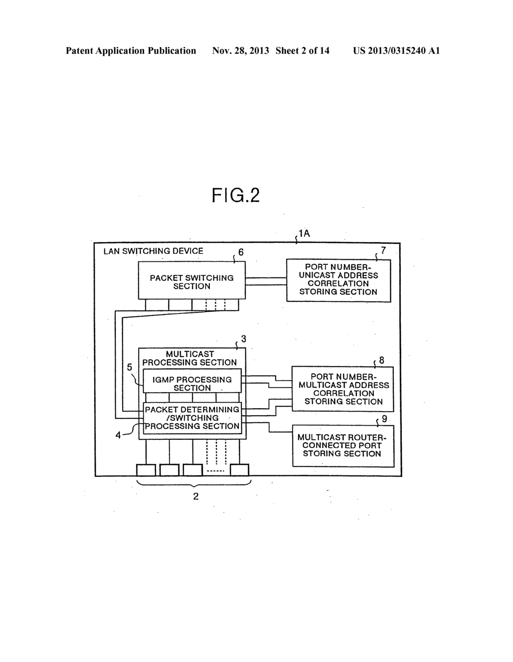 COMMUNICATION CONTROL UNIT AND COMMUNICATION CONTROL METHOD APPLIED FOR     MULTI-CAST-SUPPORTING LAN - diagram, schematic, and image 03