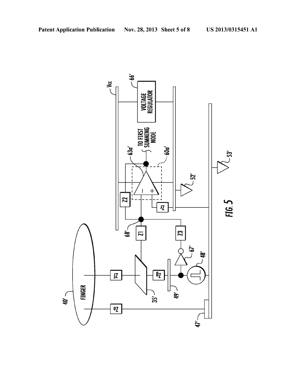 FINGER BIOMETRIC SENSING DEVICE INCLUDING ERROR COMPENSATION CIRCUITRY AND     RELATED METHODS - diagram, schematic, and image 06