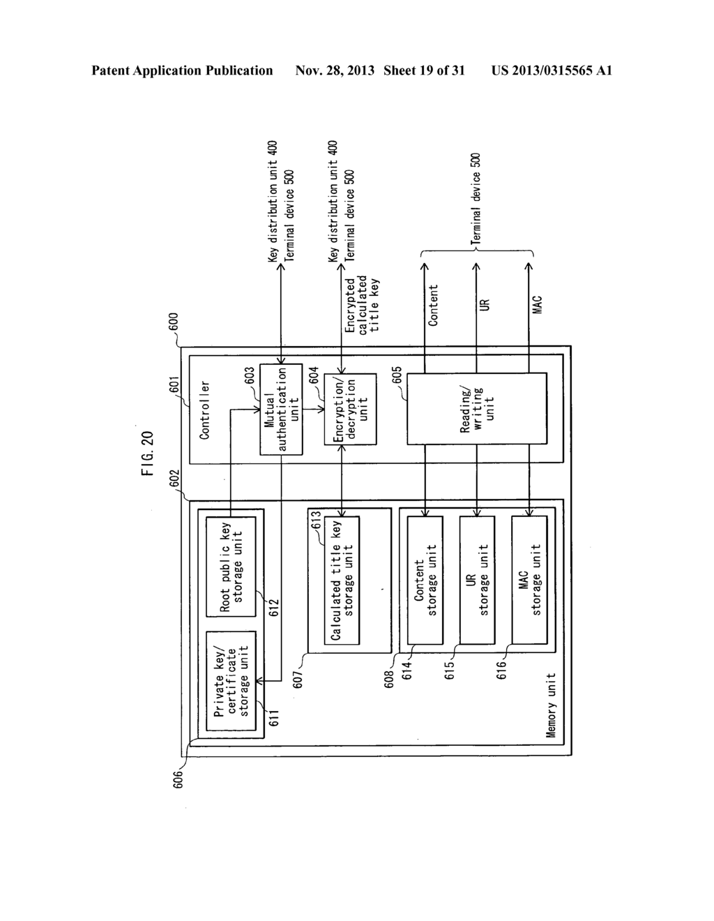 TERMINAL DEVICE, CONTENT RECORDING SYSTEM, TITLE KEY RECORDING METHOD, AND     COMPUTER PROGRAM - diagram, schematic, and image 20