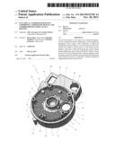 ELECTRICAL COMPRESSOR HOUSING COMPRISING A DISSIPATION DEVICE, AND     COMPRESSOR INCLUDING SUCH A HOUSING diagram and image