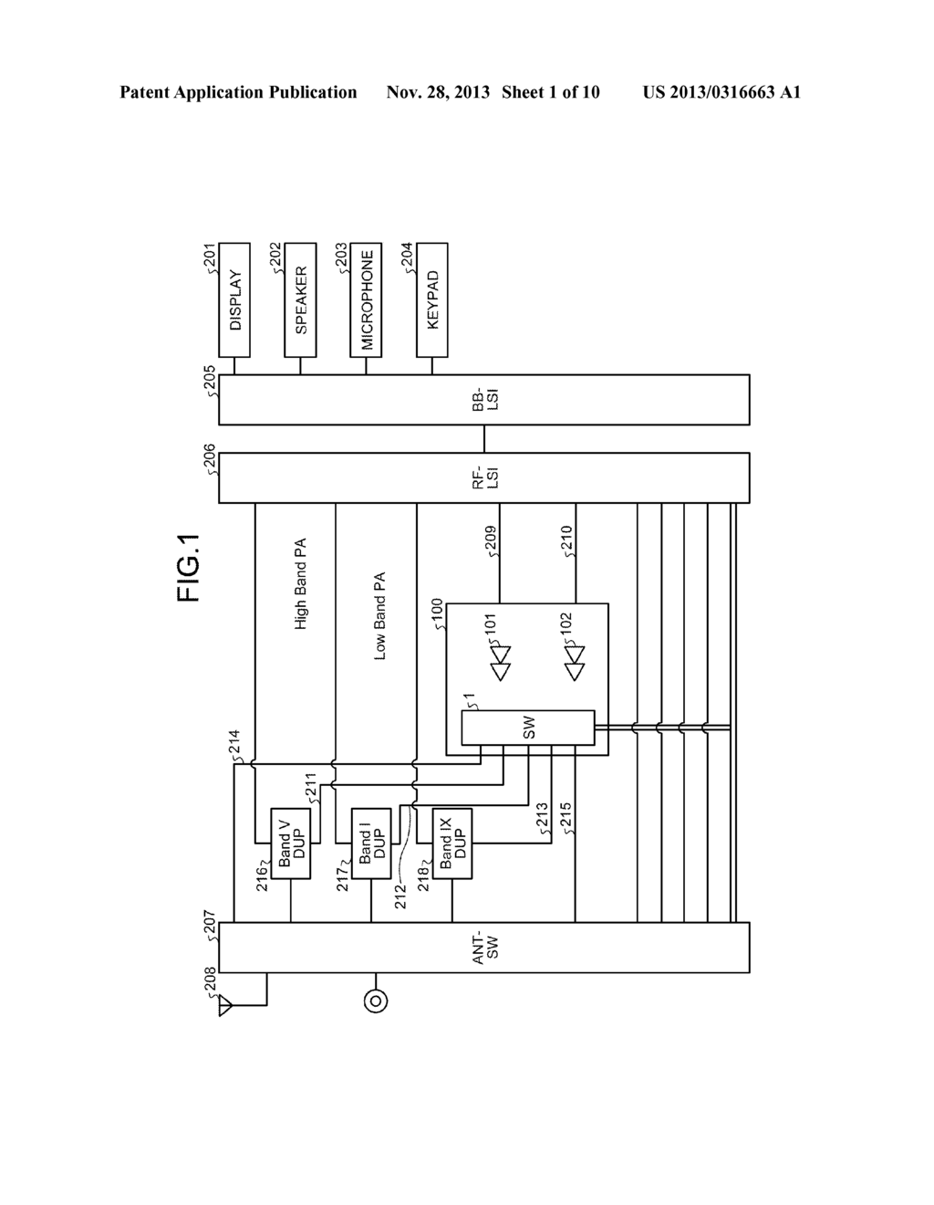 MATCHING DEVICE, TRANSMITTING AMPLIFIER, AND WIRELESS COMMUNICATION DEVICE - diagram, schematic, and image 02