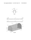 WIND RESISTANT PRACTICE CAGE WITH OPENING AND ALTERNATIVE CLOSURES diagram and image