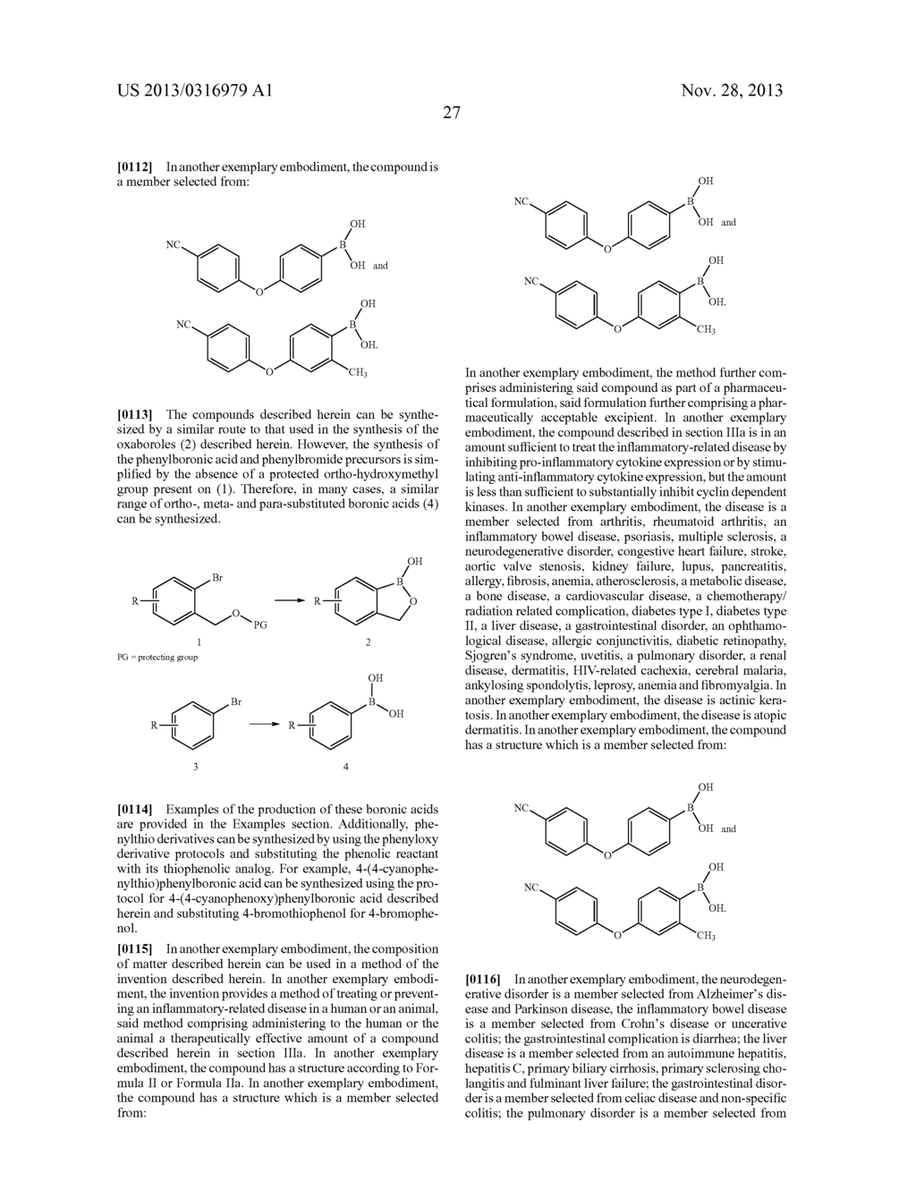 BORON-CONTAINING SMALL MOLECULES AS ANTI-INFLAMMATORY AGENTS - diagram, schematic, and image 49
