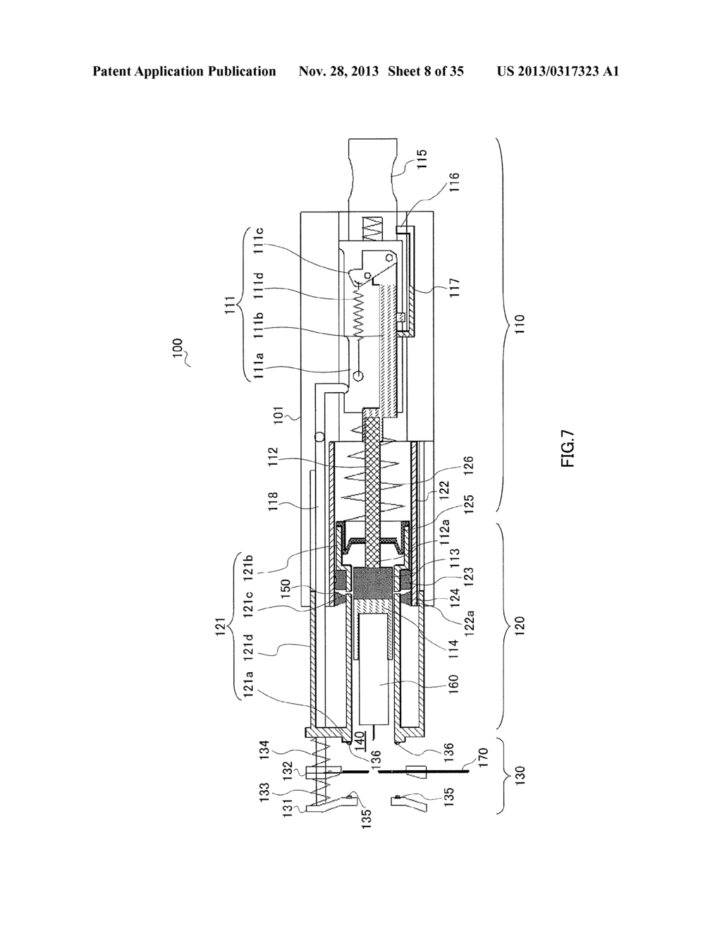 DECOMPRESSION MECHANISM, PUNCTURING APPARATUS, AND BLOOD ANALYSIS     APPARATUS - diagram, schematic, and image 09