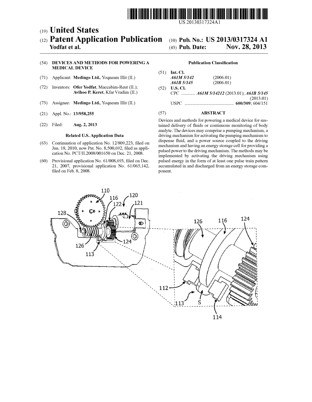 DEVICES AND METHODS FOR POWERING A MEDICAL DEVICE - diagram, schematic, and image 01