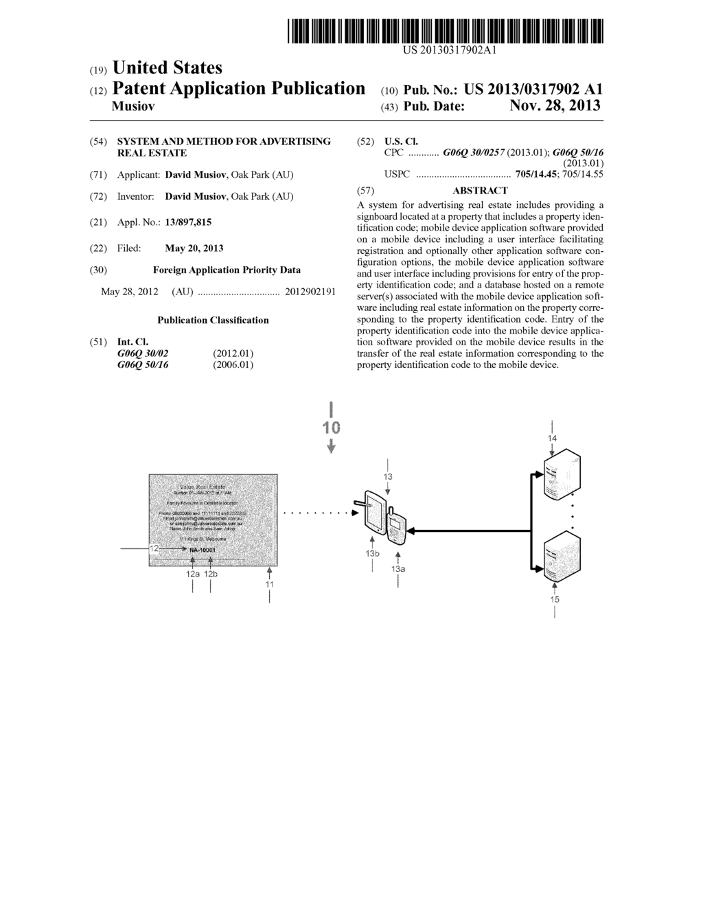 SYSTEM AND METHOD FOR ADVERTISING REAL ESTATE - diagram, schematic, and image 01