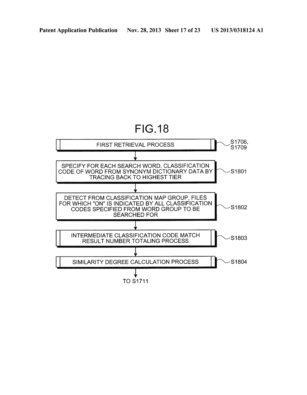 COMPUTER PRODUCT, RETRIEVING APPARATUS, AND RETRIEVAL METHOD - diagram, schematic, and image 18